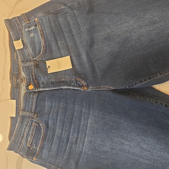 NWT Judy Blue Dad Jeans High Waisted Button Fly Straight Leg Stone Wash Blue 22W - Picture 4 of 13